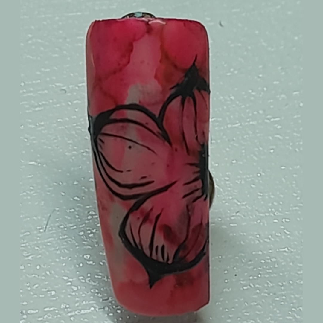 Blomster negle håndmalet