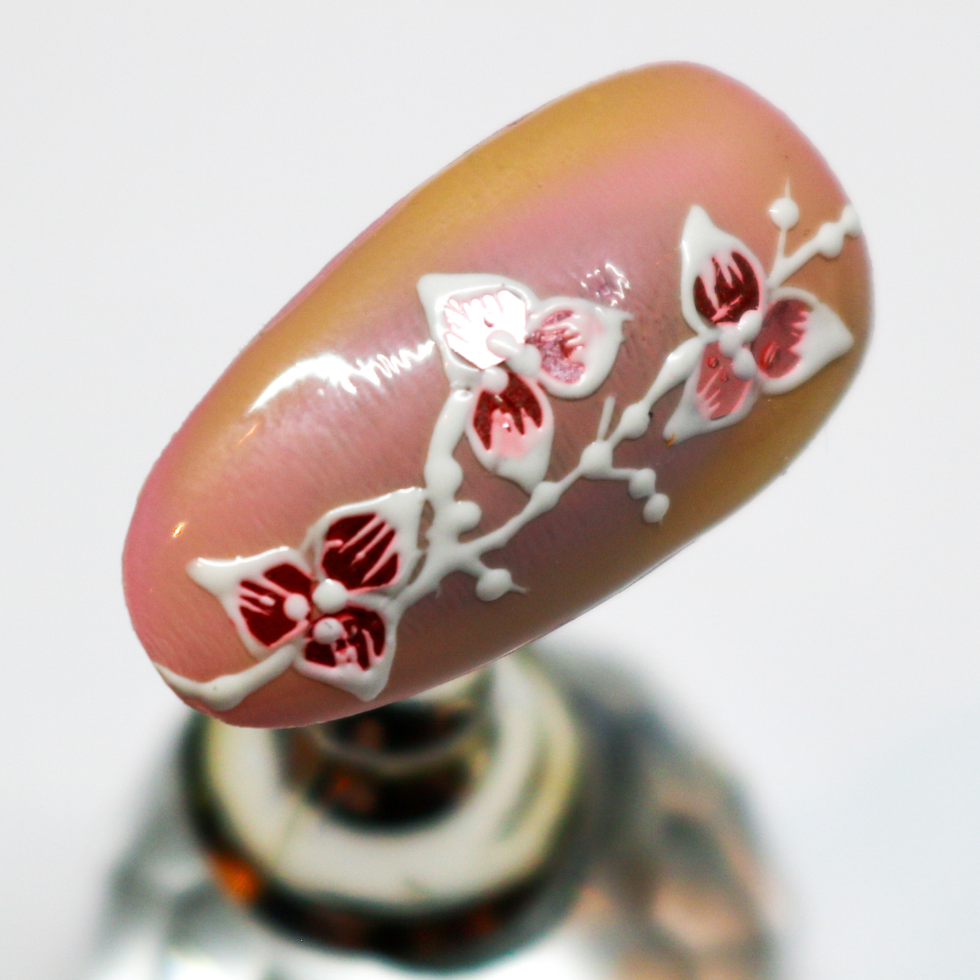 Blommer blomster negl håndmalet